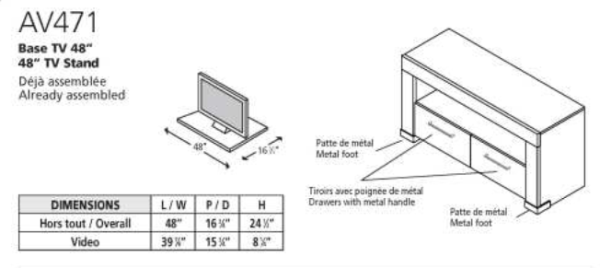 Nouveau concept - AV471 Base TV – Image 2