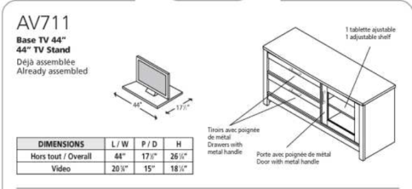 Nouveau Concept - AV711 Base TV – Image 3