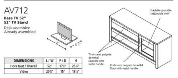 Nouveau Concept - AV712 Base TV – Image 2
