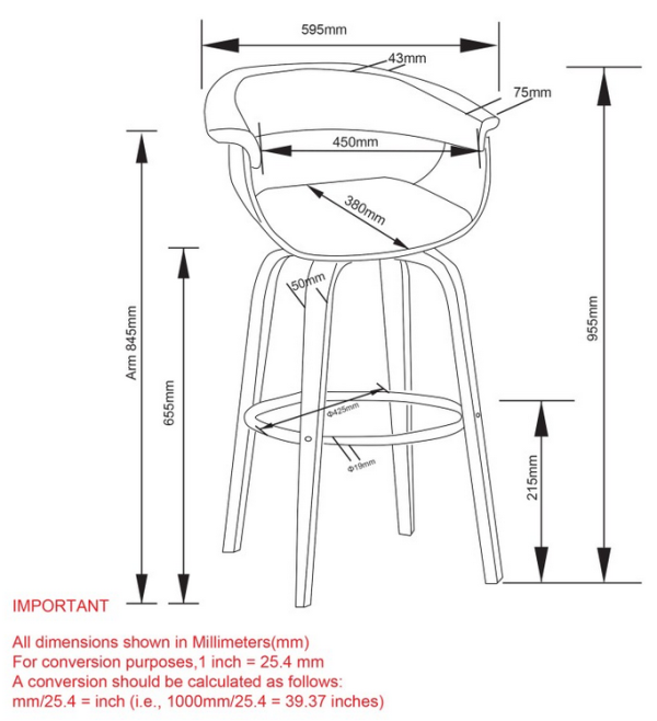 Worldwide - Holt 203-981 Tabouret – Image 5