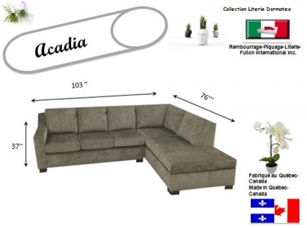 Futon Inter - Acadia Sectionnel