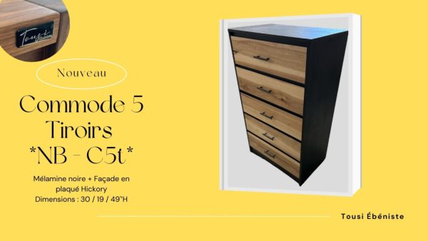 Tousi Ébéniste - NBC5T Commode – Image 2