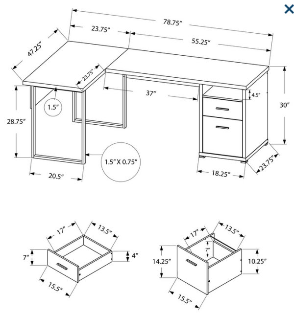 Monarch - I 7258 table de bureau – Image 2